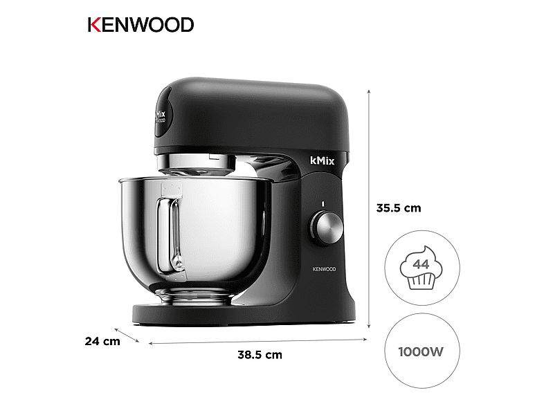 Kenwood KMX751ABK kMix Küchenmaschine Schwarz (1000 Watt) — Foto 5 von 5