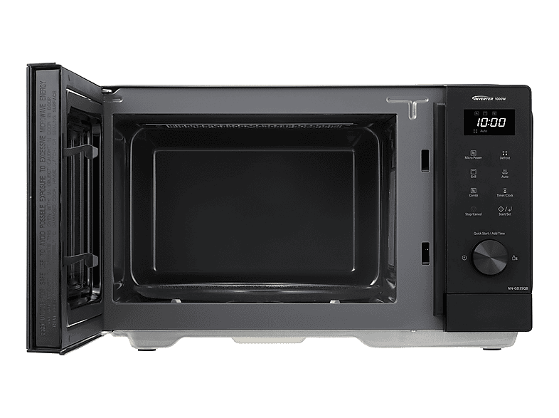 PANASONIC NN-GD35QBEPG, Mikrowelle (1000 Watt, Grillfunktion)