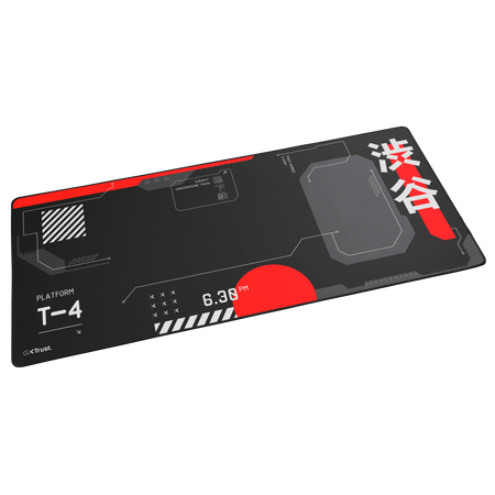 TRUST GXT 759 XXL gaming egérpad, 900x400x3 mm, japán fekete-piros (25716)