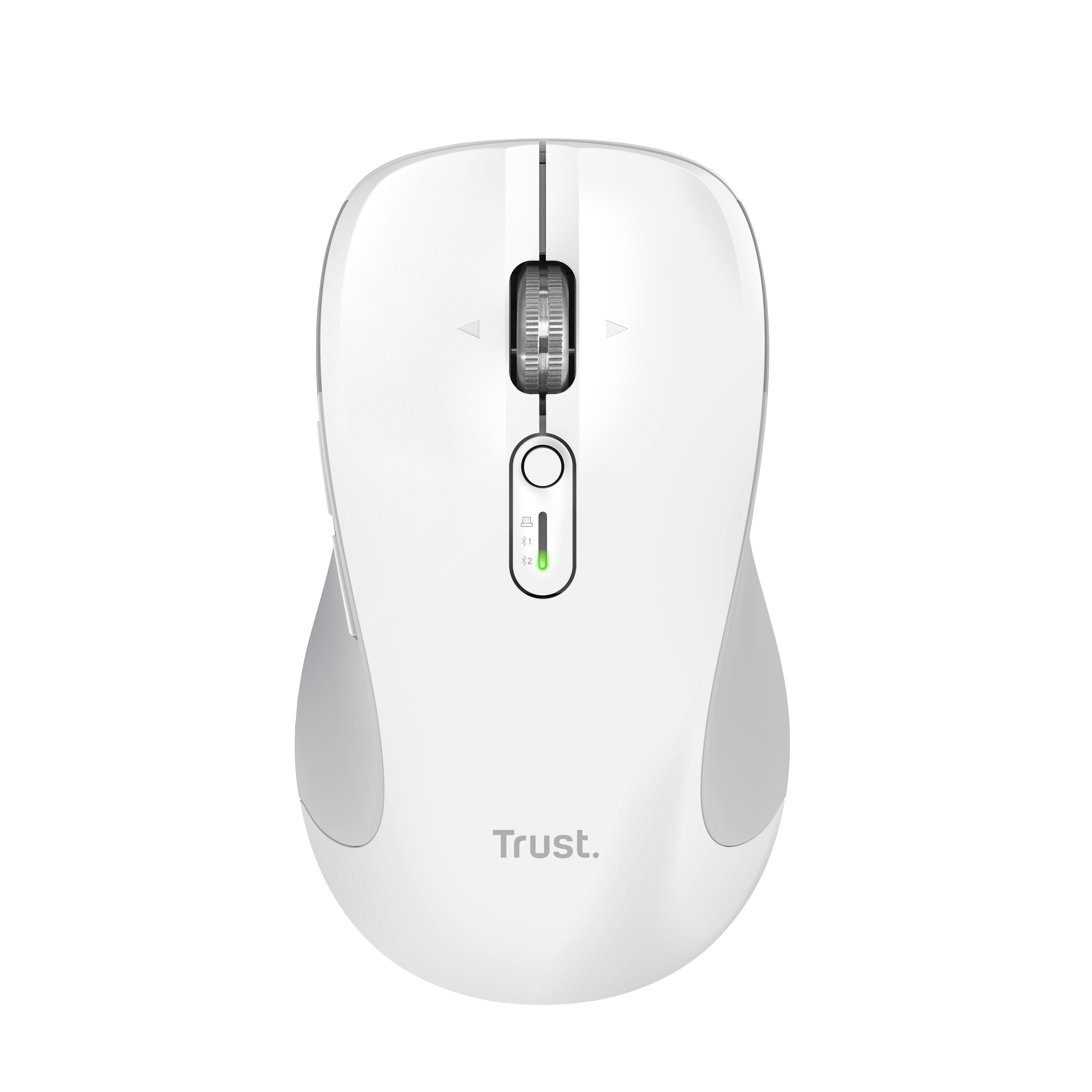 TRUST Ferro Hyperwheel vezeték nélküli optikai egér, max 3200dpi, Bluetooth + 2,4GHz, fehér (25674)