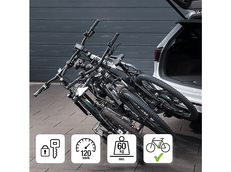 FISCHER 10443 ProlineEvo 3 Kupplungs-Fahrradträger, Schwarz)