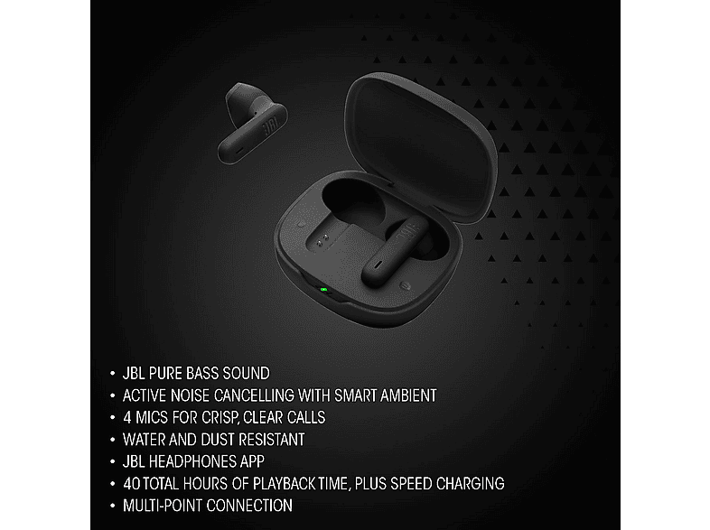 Thumbnail - JBL Wave Flex 2, In-ear Kopfhörer Bluetooth Schwarz