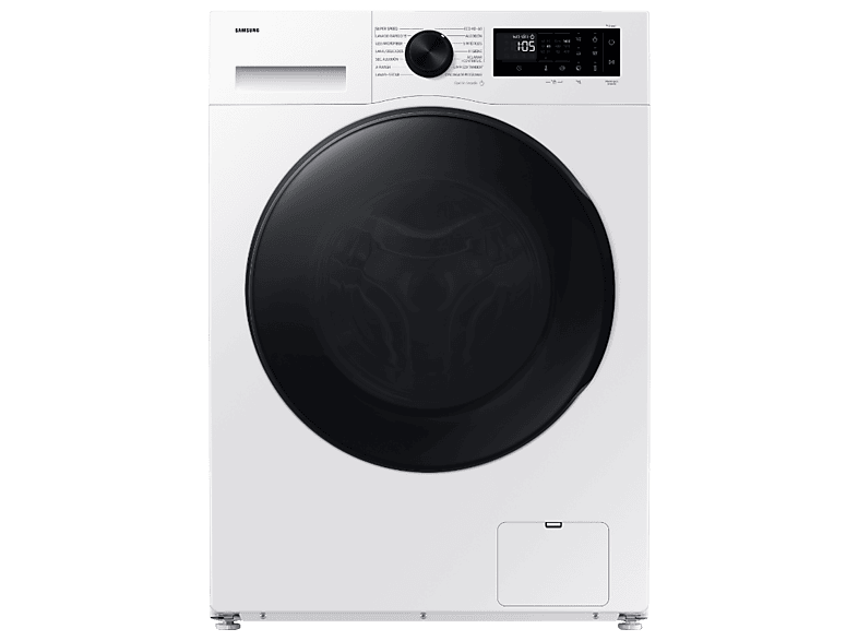 Lavadora secadora - Samsung WD90DG5G34BEEC, 9kg/5kg 1400 rpm, 13 programas, AI Ecobubble™ Clase E/A-10%, fondo reducido, Blanco