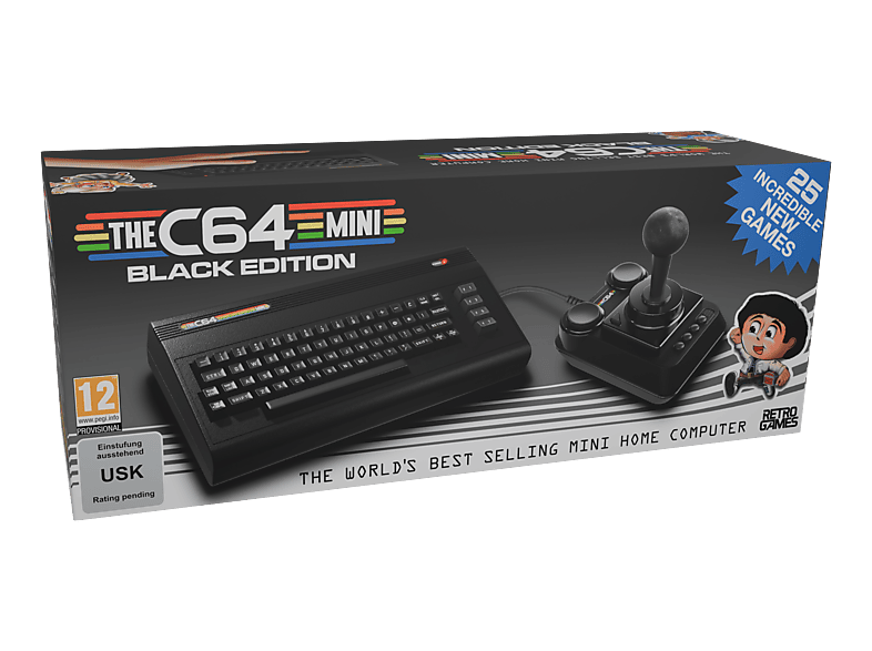 Konsola PLAION The C64 mini - Black Edition Czarny