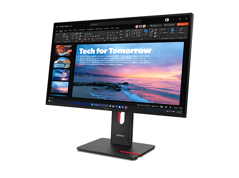 Thumbnail - LENOVO - B2B ThinkVision T27QD-40 27 Zoll WQHD Monitor (4 ms Reaktionszeit, 120 Hz)