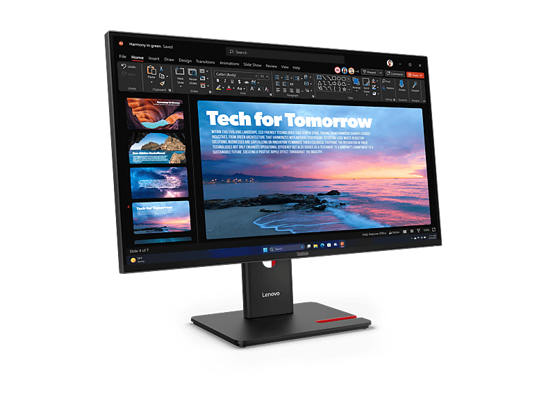 Thumbnail - LENOVO - B2B ThinkVision T27QD-40 27 Zoll WQHD Monitor (4 ms Reaktionszeit, 120 Hz)