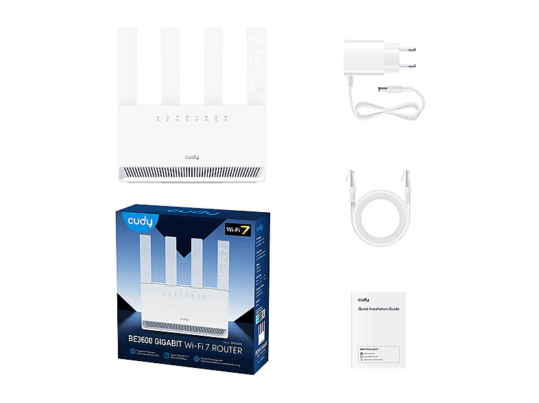 Router CUDY BE3600 WR3600E 2.4 / 5 GHz (DualBand) – zdjęcie 3