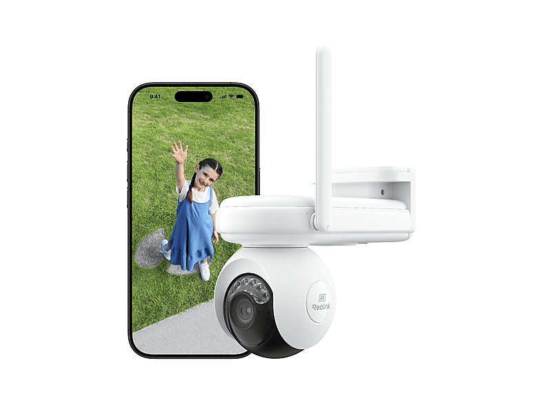 REOLINK Altas Serie B660 mit Solarpanel 3, Akkukameras Daueraufnahme, solarbetrieben, 4K UHD, 20000 mAh Akku, bis zu 512 GB microSD-Karte, Überwachungskamera