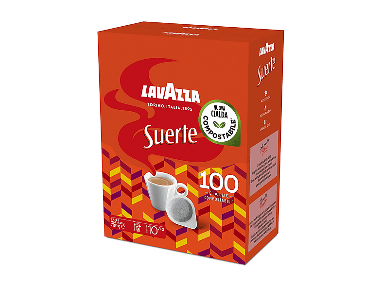 Lavazza Caffè In Cialde E.S.E Cialde Suerte X100 , Ese 44Mm, 0,7 Kg