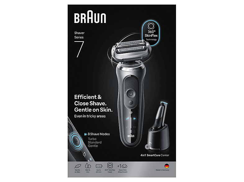 Braun Series 72-G7200cc Nass- und Trockenrasierer (Akkubetrieb, Grau) — Foto 2 von 2