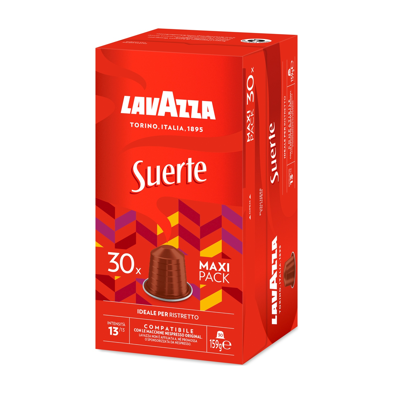 LAVAZZA Caffè in capsule SUERTE 30 CAPS NCC ALU, Nespresso Original, 0,159 kg