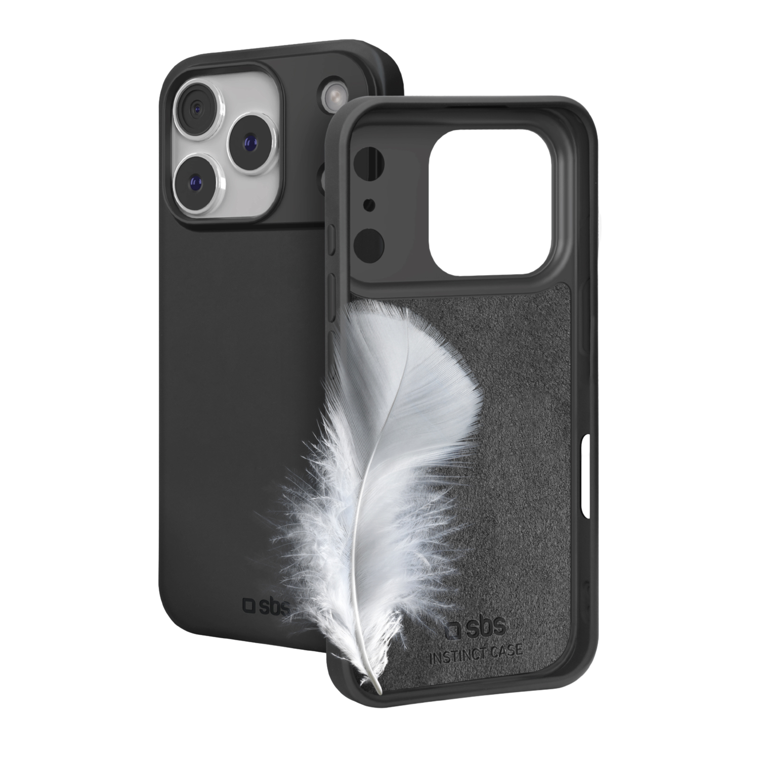 SBS MOBILE Instinct Telefoonhoesje voor Apple iPhone 17 Pro Zwart afbeelding