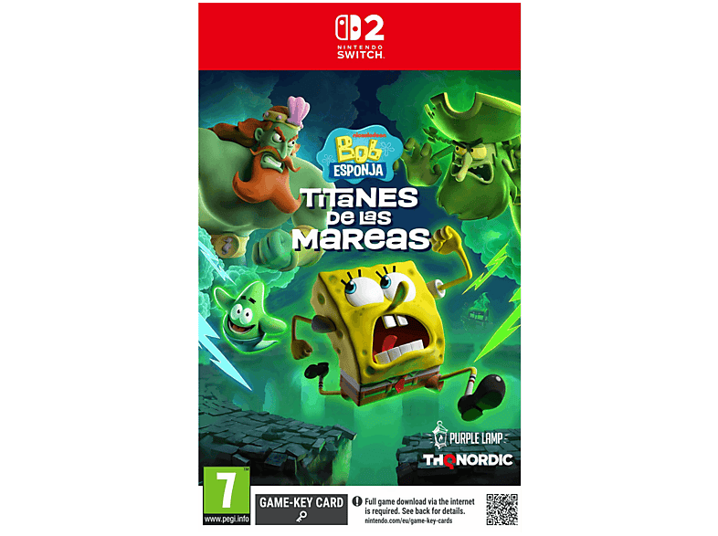 Nintendo Switch 2 Bob Esponja: Titanes de las mareas (Game Key Card)