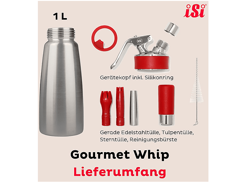 ISI Gourmet Whip Sahnespender 1l