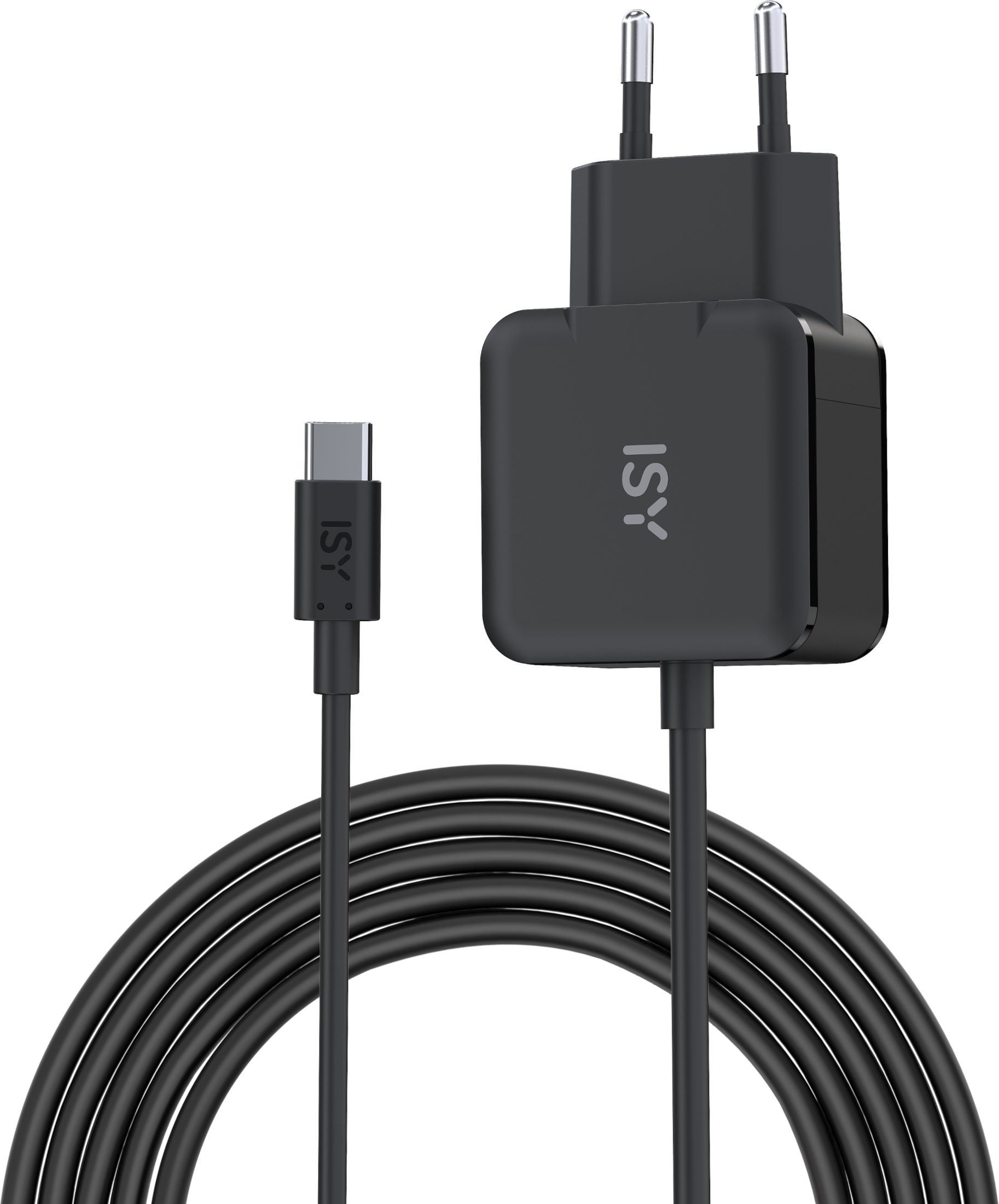 ISY IC-5043 Nintendo Switch GaN hálózati töltő adapter, 45W, 1,5 m, fekete