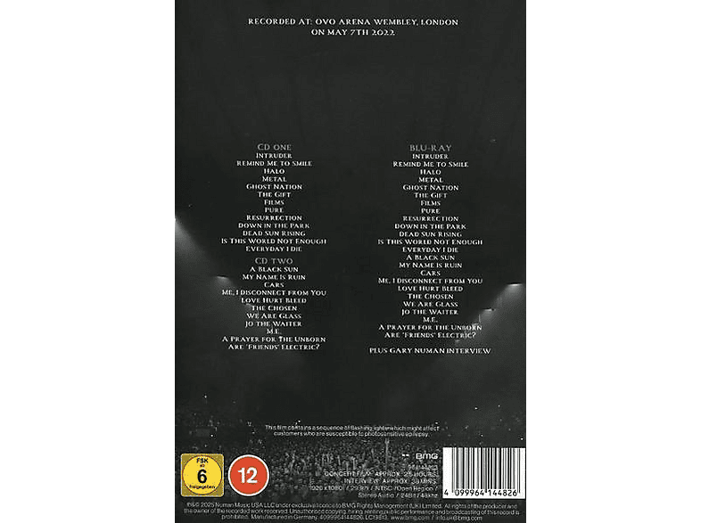 Thumbnail - Gary Numan - A Perfect Circle (Live at OVO Arena Wembley 2CD+BR (CD + Blu-ray Disc)