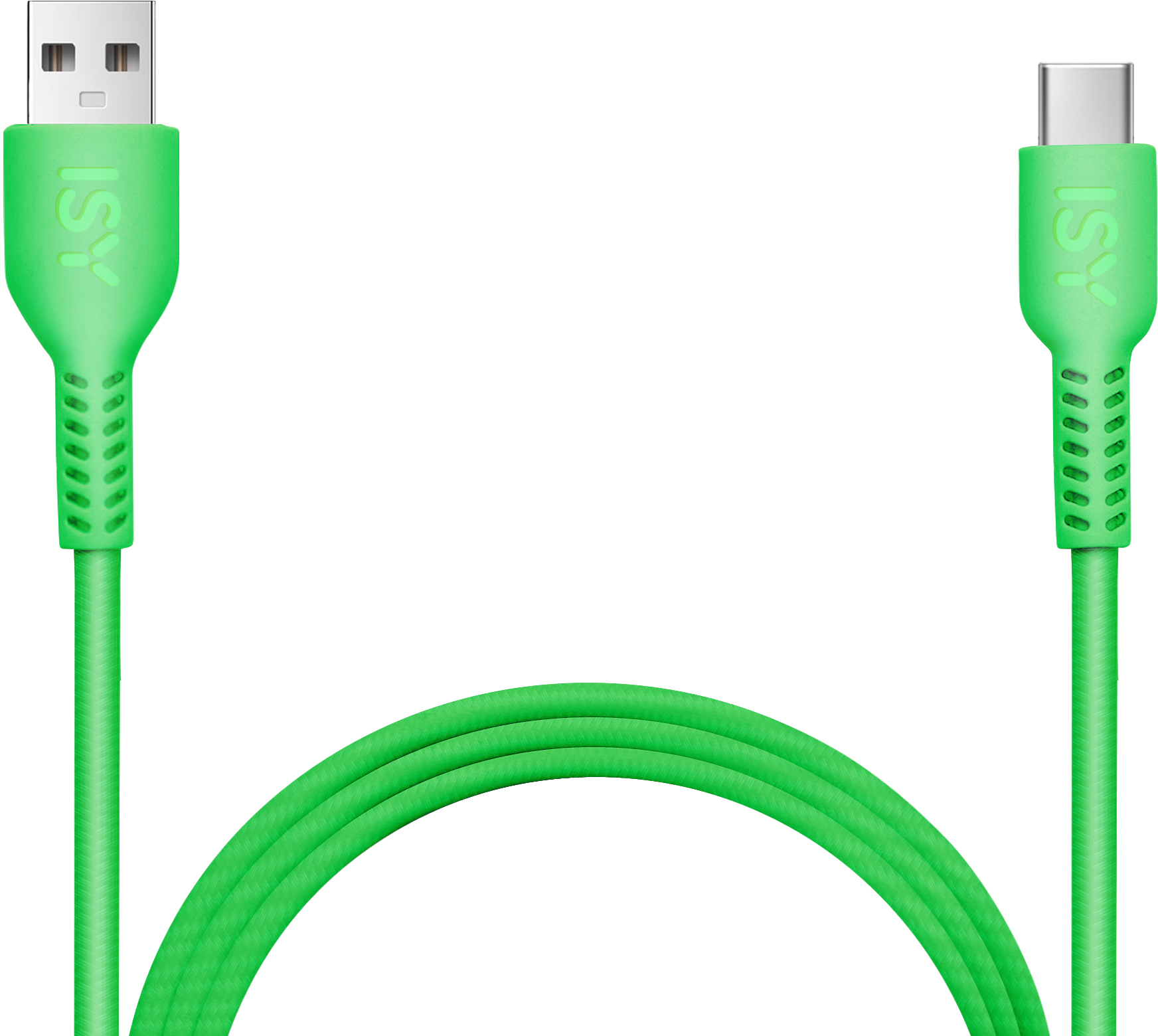 ISY IC-7001 Xbox Series USB-A - USB-C kábel, 2 m, zöld