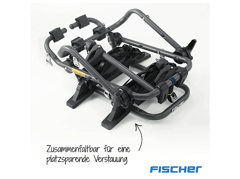 FISCHER 10444 Heck-Fahrradträger, Schwarz)