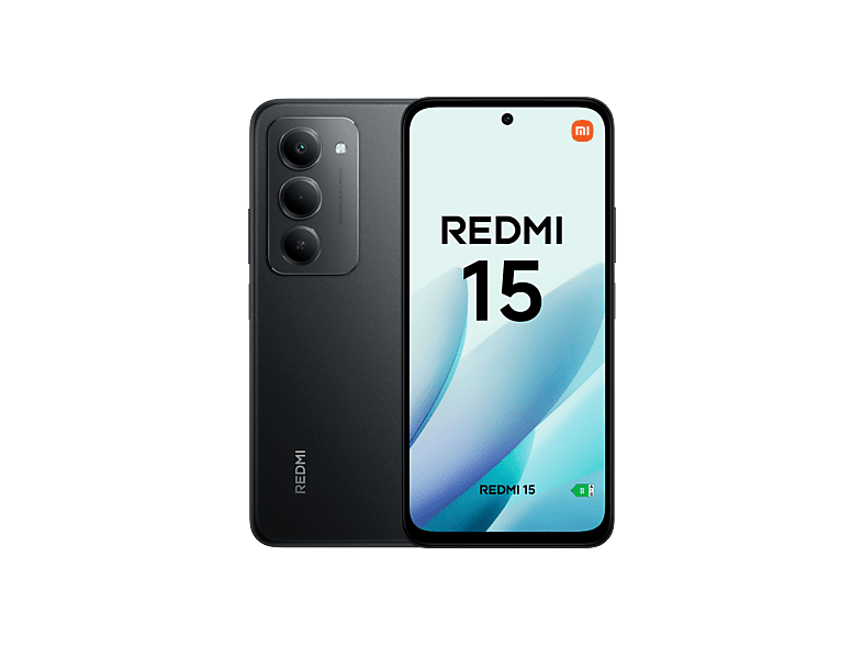 Móvil - Xiaomi Redmi 15, Negro Medianoche, 256 GB, 8 GB RAm, 6.9" FHD+, Snapdragon® 685, 7000 mAh