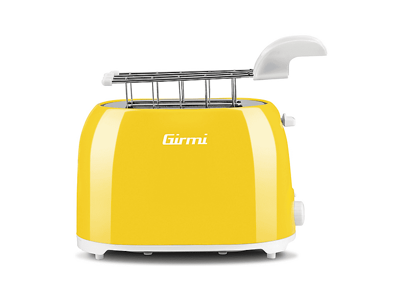 Tostapane GIRMI TOSTAPANE, Potenza 750 W, Numero di fessure per tostare 2, Livelli tostatura 7 , Sistema sollevamento, Raccoglitore briciole, Giallo