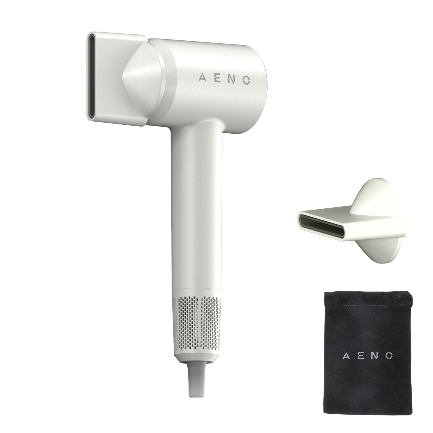 Aeno Haardroger Hd4 1500w IONisator Lcd 6+circulatiemodus Föhn Wit