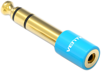 VENTION Jack 6.5mm - 3.5mm adapter, audio, kék (VAB-S01-L)