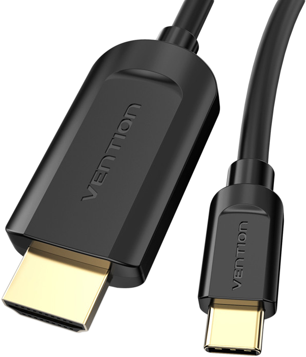 VENTION Type-C - HDMI 1.4 kábel, 1,5 méter, fekete (CGUBG)