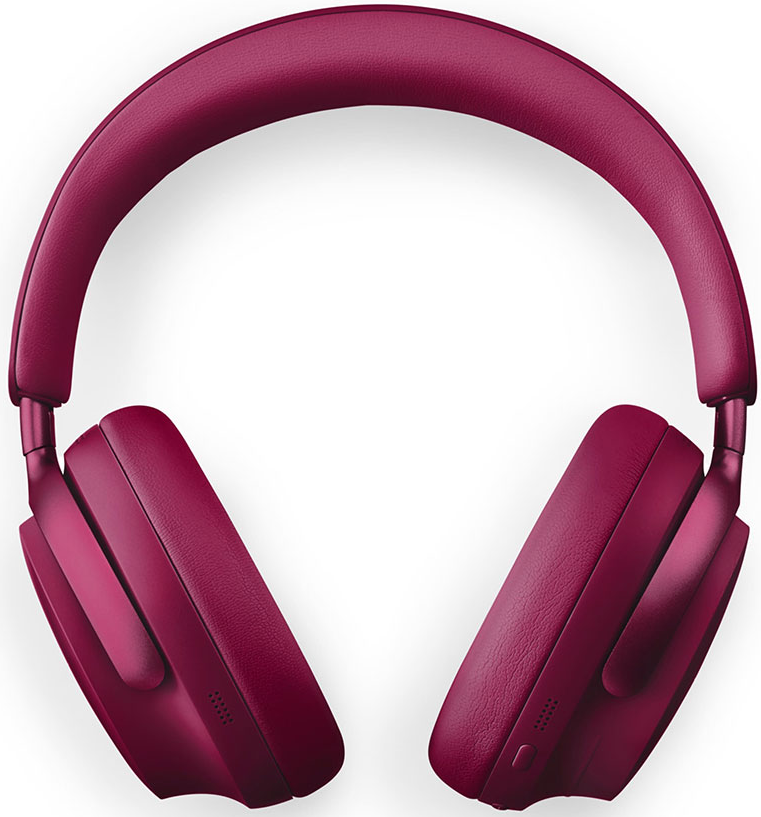 Over-Ear-Kopfhörer in tiefem Magenta. Das Design umfasst ein gepolstertes Kopfband und Ohrmuscheln mit sauberer, moderner Ästhetik.