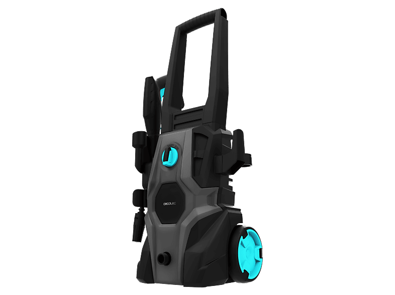 Hidrolimpiadora - Cecotec HydroBoost 1600 Car&Garden, 1600W, Bomba HardPump, Asa, Ruedas, Cepillo limpiador, Negro