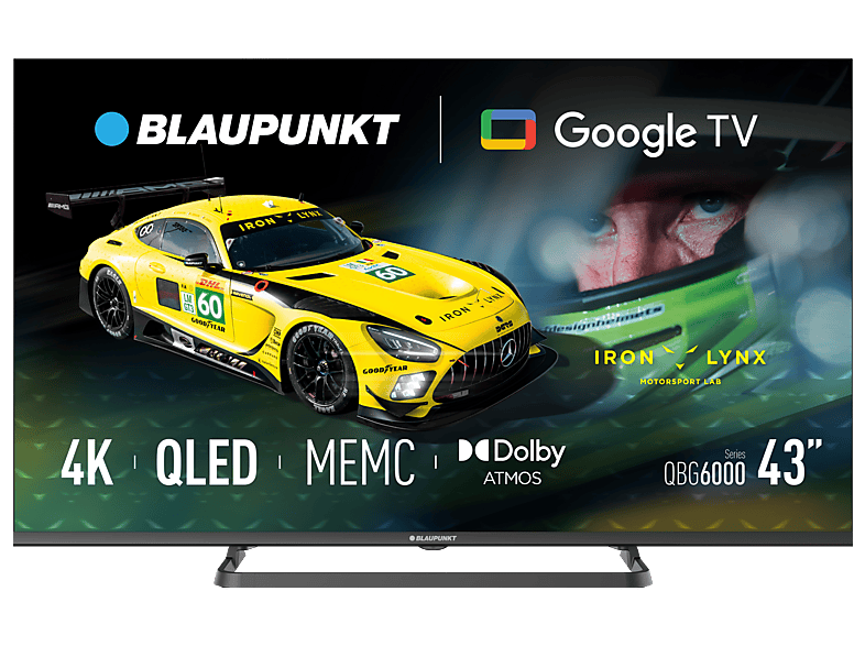 Telewizor BLAUPUNKT 43QBG6000S 43" QLED 4K Google TV Dolby Atmos Dolby Vision