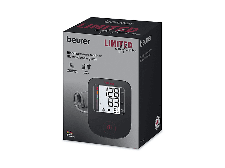 Beurer 609.01 BM23 Cherry Blutdruckmessgerät (Netz-/Batteriebetrieb, Messung am Oberarm, 22 - 42 cm) — Foto 4 von 4