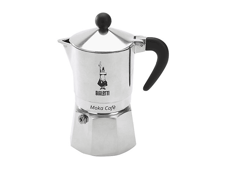 Moka Bialetti Break, 3 Tazze, Adatta a piani cottura gas, Alluminio