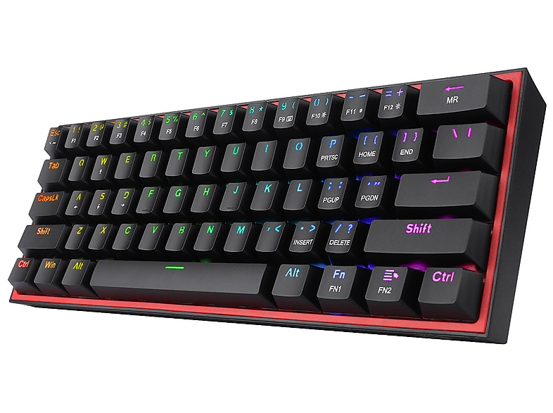 Klawiatura Redragon K617 Fizz RGB czarna – zdjęcie 3