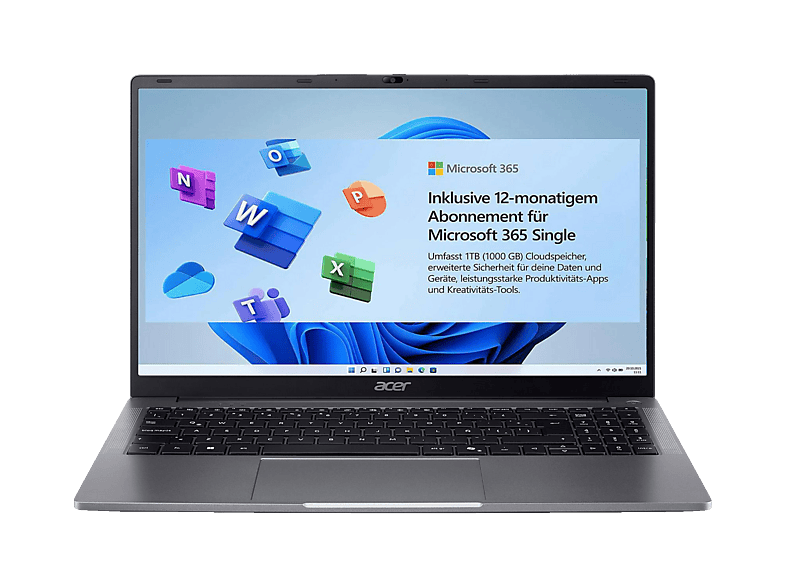 ACER Aspire Lite 15 (AL15-32P-C1TH), Laptop - 15,6 Zoll - Intel® Celeron® N4500 - 4 GB - 128 GB - Intel® UHD Graphics - Windows 11 Home S-Modus