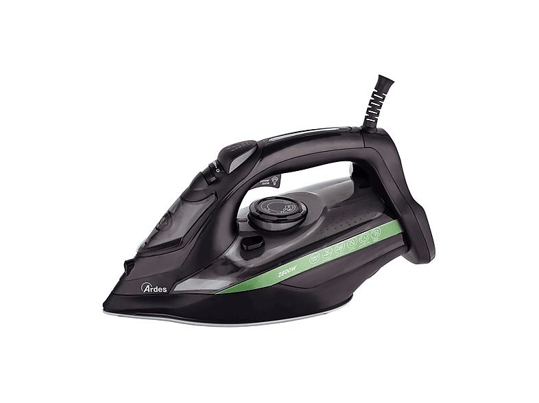 Ferro A Vapore Ardes Arstir03B, 2800 w, Colpo vapore 25 g/min, Piastra in Ceramica, Impugnatura ergonomica, Nero