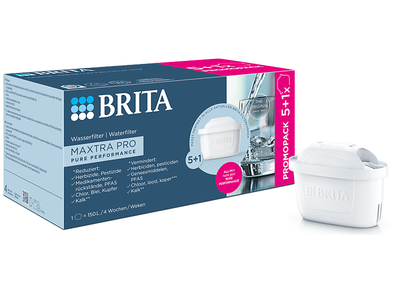 Brita Maxtra Pro Pure Performance Cartouches filtrantes 6 unités
