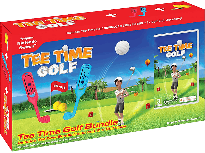 Nintendo Switch Tee Time Golf (con palos de golf) (Código descarga)