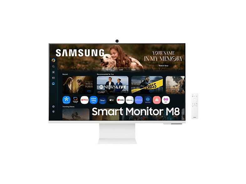 Samsung SMART M80F LS32FM801UUXEN, 32 UHD 4K, 60 Hz, 4 ms, VA, Altura ajustable, Blanco