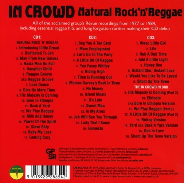 Albumcover mit rotem Hintergrund und weißem Text, der Reggae-Songs auflistet. Enthält den Bandnamen und den Albumtitel.