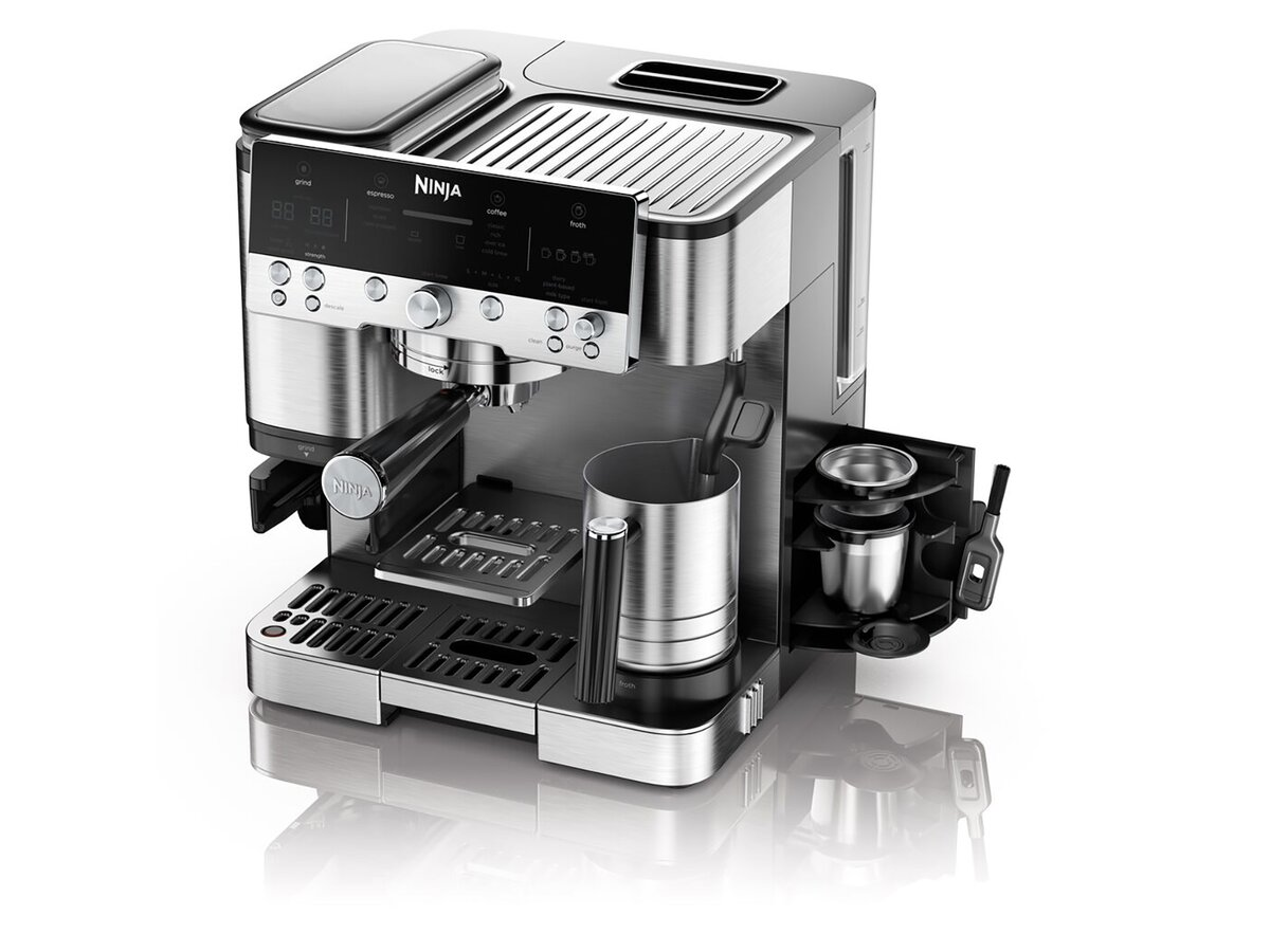 Ekspres kolbowy NINJA Luxe Café Premier ES601EU Srebrny | MediaMarkt