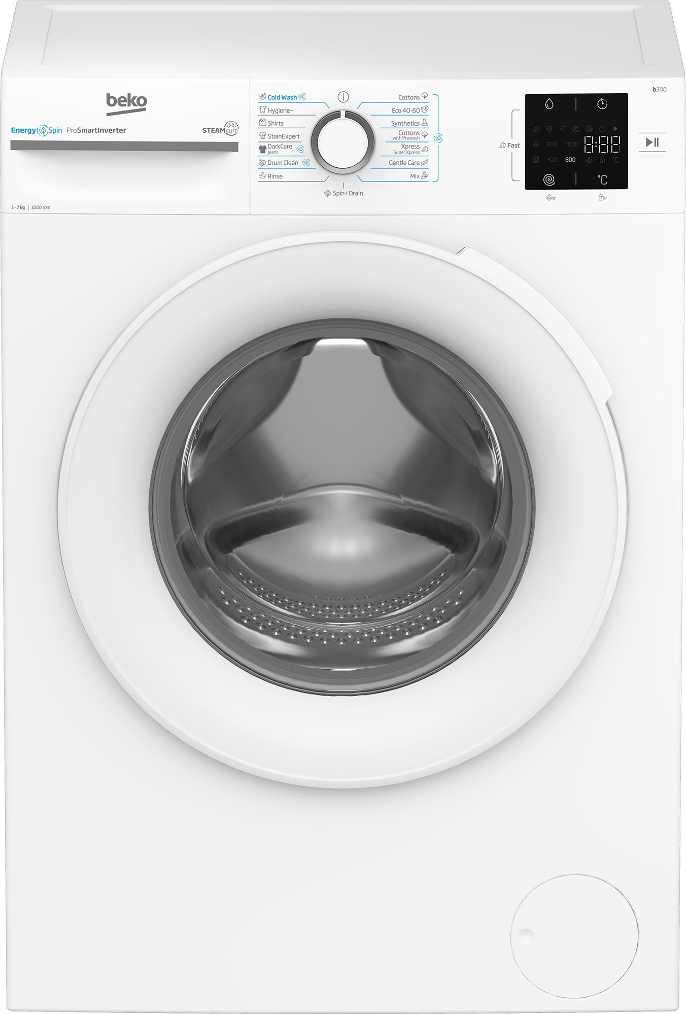 BEKO BM3WFSU37013WW Keskeny elöltöltős mosógép 7 kg