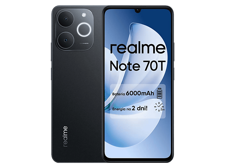 realme Note 70T 4/128GB Czarny – zdjęcie 3