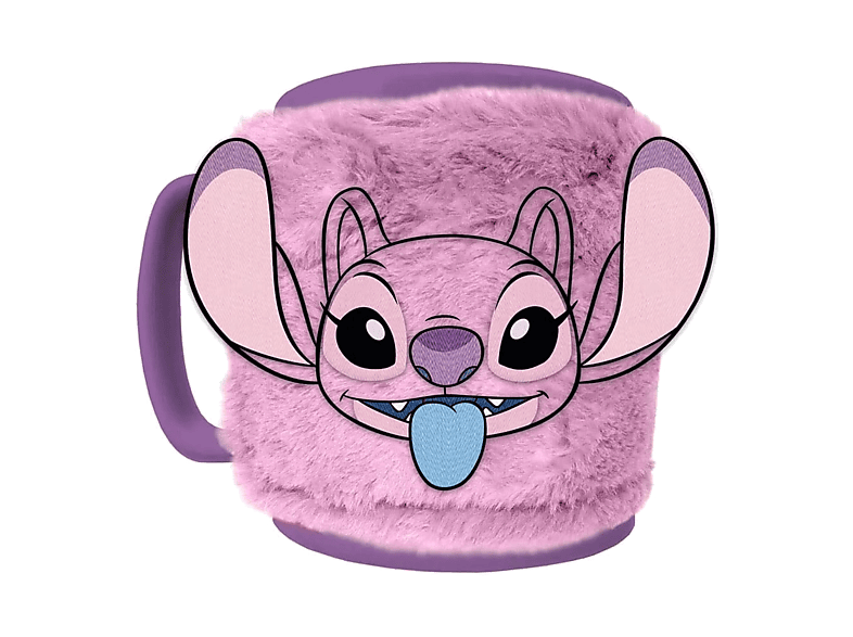 Taza - Sherwood Ángel Peluche, 440 ml, Cerámica, Tejido de Felpa con Cierre Velcro