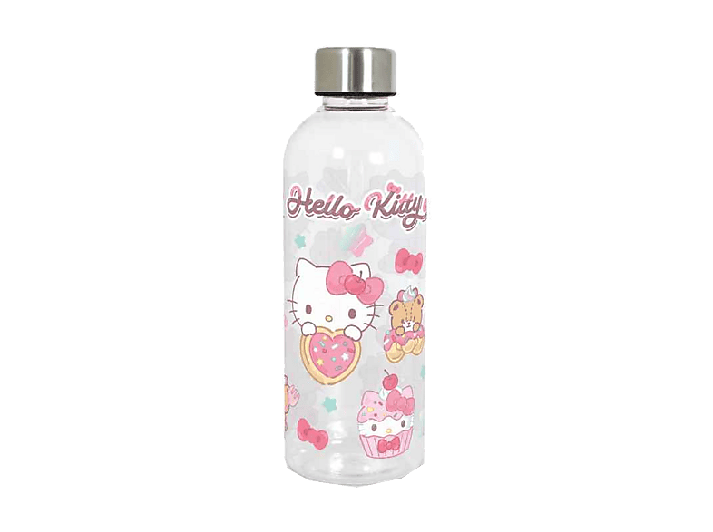 Botella - Sherwood Hello Kitty, 850 ml, Tapón de rosca metálico, Libre BPA