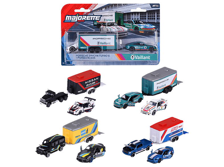 MAJORETTE Porsche Deluxe Trailer Spielzeugauto
