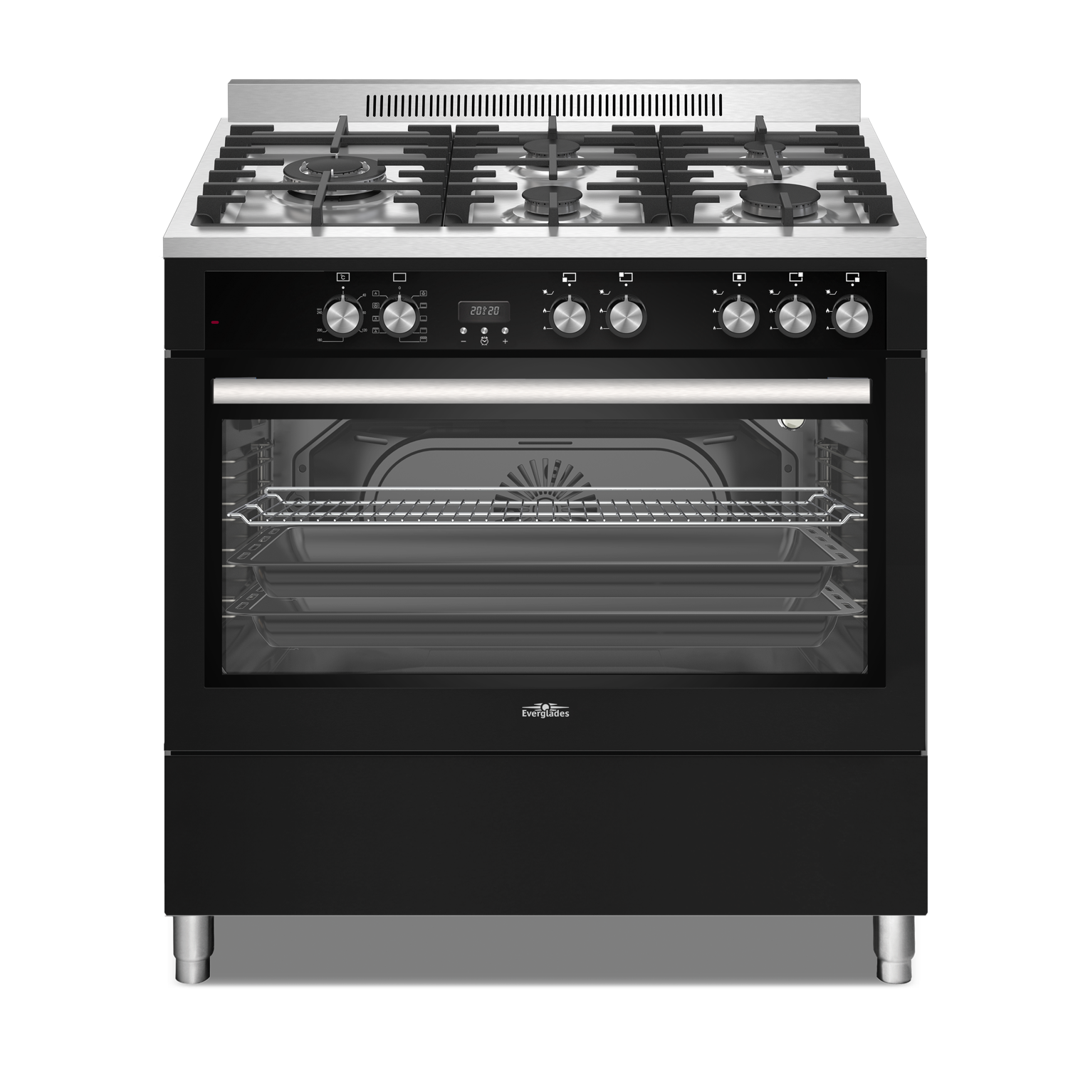 Everglades Evck9050 - Fornuis Gas Breedte 90 Cm