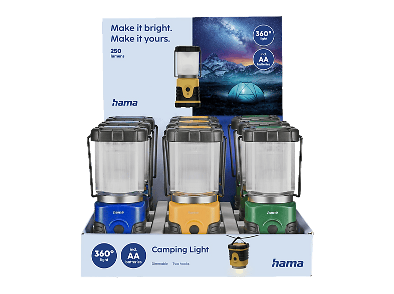 Thumbnail - HAMA 9 LED- Campinglampen Outdoorlampen-Set