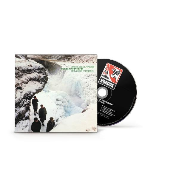 Albumcover mit Wasserfall und Figuren. CD daneben. Bandname ist Echo & The Bunnymen. CD-Titel ist Korova.