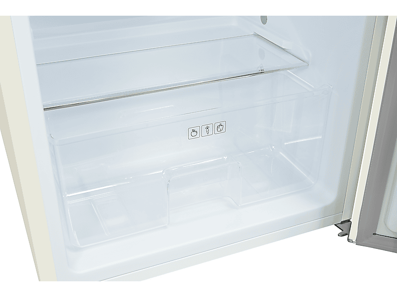 Ok.-Ggv OFR 112 E W Retro Kühlschrank (E, 875 mm hoch, Magnolienweiss) — Foto 5 von 5