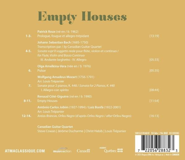 Albumcover mit Text, der Musikstücke, Komponisten und Interpreten auflistet. Der Hintergrund ist hellbraun mit dunkelgrünem Text.
